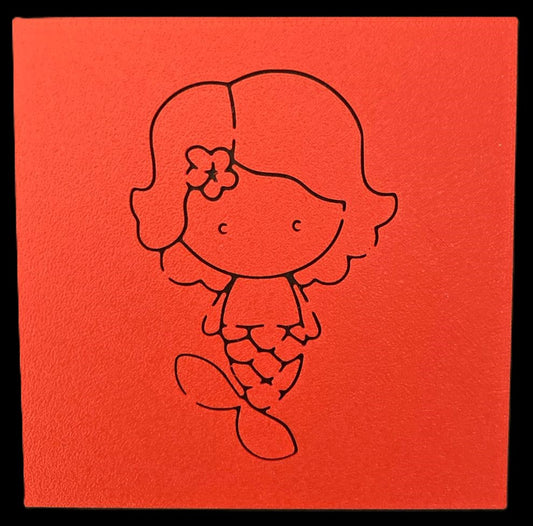 Stencil La Sirenita