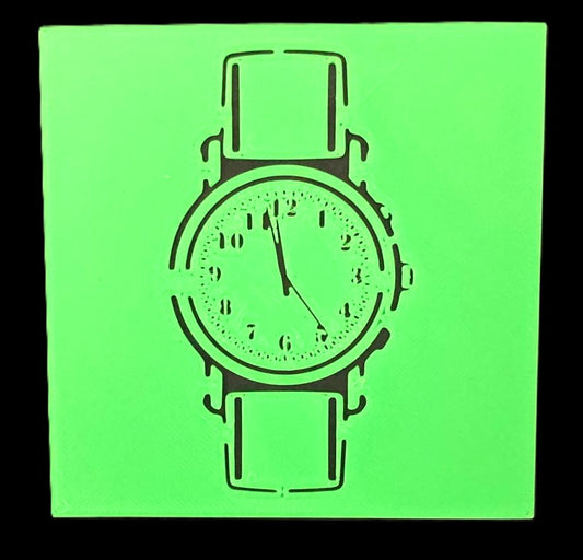 Stencil Reloj