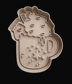 Taza de Navidad Cortador de Galletas