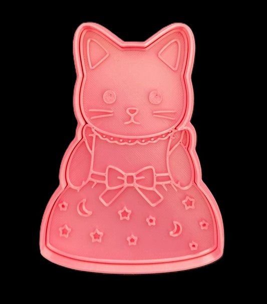 Ternurin Gato con vestido Cortador de Galletas
