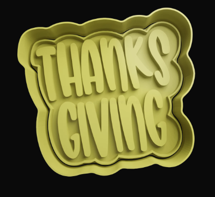 Thanks Giving Logo Cortador de Galletas