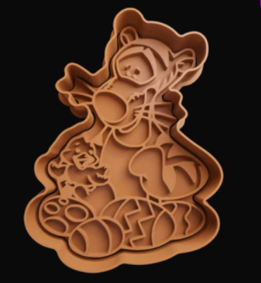 Tigger con Huevos de Pascua Cortador de Galletas