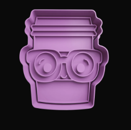 Vaso de Café con Lentes Cortador de Galletas