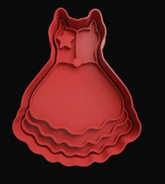 Vestido de Tirantes con Estrella Cortador de Galletas