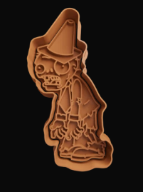 Zombie Caracono Cortador de Galletas
